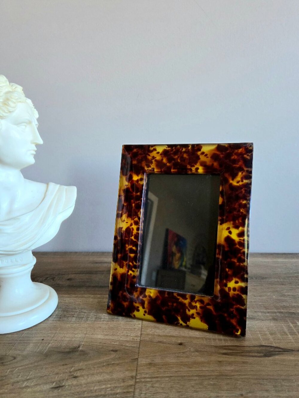 Lucite Tortoise Shell Picture Frame - Picture 3 of 8